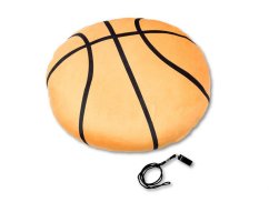 Polštářek 40 cm Basketbalový míč s ukrytou píšťalkou