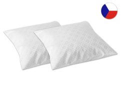 Damaškový dekorační polštářek 40x40 EXCELLENT BESTAR Lilie bílá