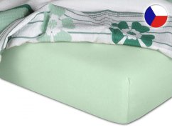 Jersey prostěradlo 90x200 EXCLUSIVE mentol