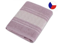 Luxusní froté ručník 50x100 Mozaika starorůžová 550g