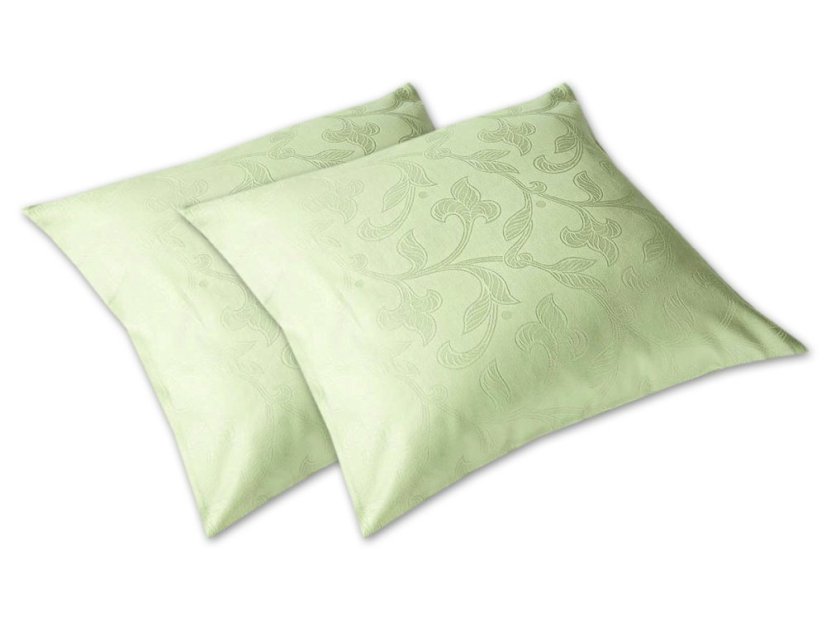 Damaškový dekorační polštářek 40x40 Rokoko zelené