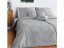 Luxusní damaškové povlečení BOHEMA Kytice šedá 2x 70x90, 220x200
