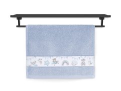Dětský ručník RUJANA 30x50 Dobrodružství medvídka světlá modrá 400g