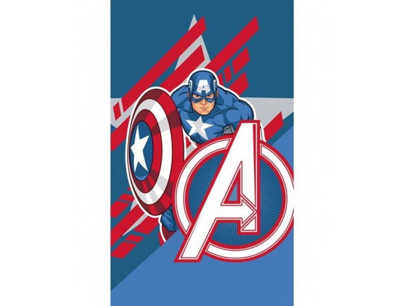 Malý dětský ručník Avengers Kapitán Amerika 30x50 