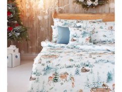 Vánoční povlak na polštář 40x40 GEON Zimní příroda