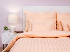 Povlečení Atlas grádl proužek 2 cm 2x 70x90, 240x200 béžové