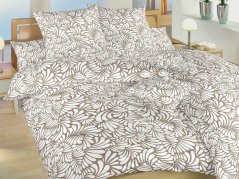 Bavlněné prodloužené povlečení 140x220, 70x90 KOMFORT Iluze opál