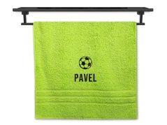 Ručník se jménem NA PŘÁNÍ pistáciový 50x100 Fotbalový míč