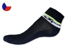Dětské kotníkové ponožky 29/30 Mřížka Sport tmavě modrá