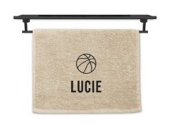 Malý ručník se jménem NA PŘÁNÍ krémový 30x50 Basketbal