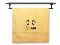 Ručník se jménem NA PŘÁNÍ žlutý 50x100 Činka