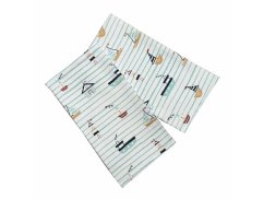 Dětské látkové pleny s potiskem 70x70 Plachetnice (5ks)