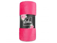 Luxusní mikroplyšová deka ME UNI SLEEP 150x200 Tmavě růžová 300g