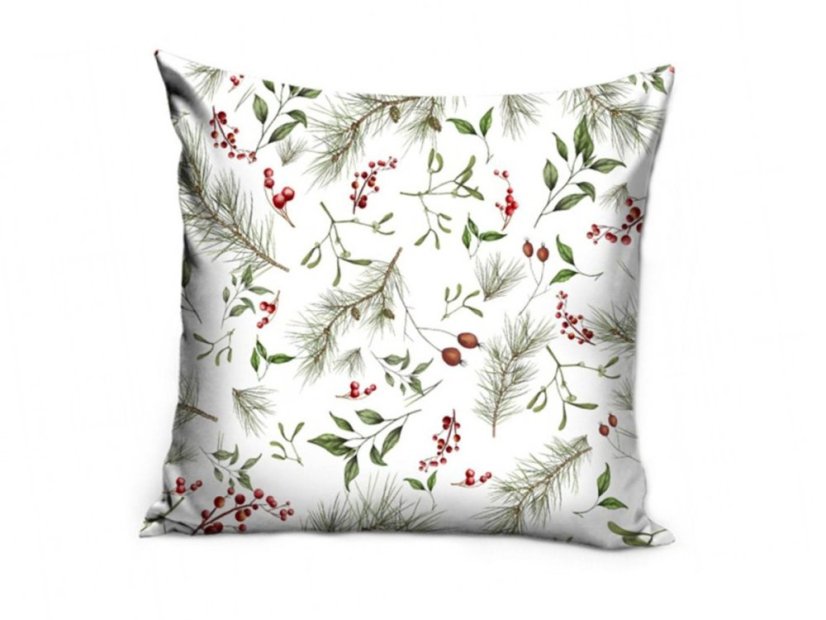 Vánoční povlak na polštářek 40x40 Zimní vůně lesa