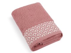 Luxusní ručník 50x100 Krajka starorůžová 500g