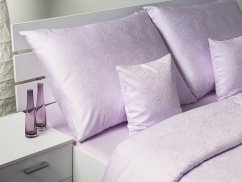 Damaškové povlečení EXCELLENT 140x200, 70x90 GEON Tulipánová linie lila