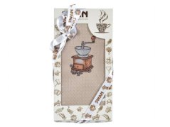 Dárkové balení vaflové utěrky SWAN 1ks Mlýnek a zrno
