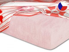 Froté prostěradlo do postýlky 60x120 EXCLUSIVE pudrové