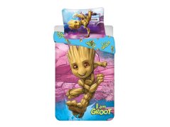 Dětské bavlněné povlečení Groot I am Groot 70x90, 140x200