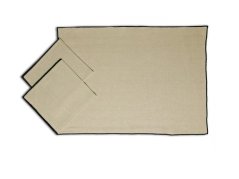 Bavlněné utěrky 50x70 Režné/černé obšití 3ks