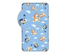 Dětské bavlněné prostěradlo s potiskem 90x200 Bluey 004