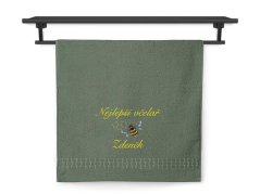 Osuška se jménem NA PŘÁNÍ 450g Nejlepší včelař khaki