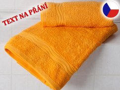 Ručník se jménem NA PŘÁNÍ 50x100 oranžový