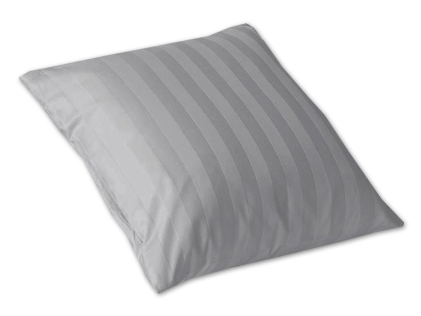 Damaškový povlak na polštář 40x40 Atlas grádl proužek šedý 2 cm