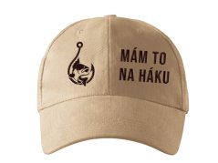 Rybářská čepice - kšiltovka Mám to na háku písková