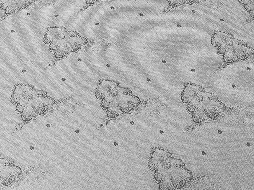 Povlak na polštář 40x40 damašek EXCELLENT GEON Stromky pod sněhem malé světle šedé