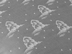 Povlak na polštář 40x40 damašek EXCELLENT GEON Stromky pod sněhem malé tmavě šedé