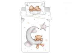 Dětské povlečení do postýlky 100x135, 40x60 Medvídek Moon