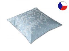 Vánoční povlak na polštář damašek 40x40 EXCELLENT GEON Nordic modrý