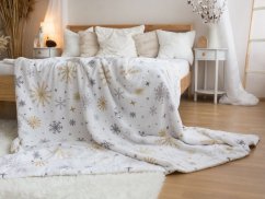 Vánoční deka s beránkem 150x200 Magic white