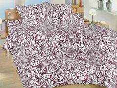 Bavlněné prodloužené povlečení 140x220, 70x90 KOMFORT Iluze bordó