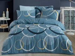 Francouzské povlečení bavlna EXCLUSIVE 2x 70x90, 220x200 Toronto blue