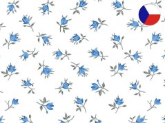 Povlečení bavlna KOMFORT Malé růže modré 2x 70x90, 240x200