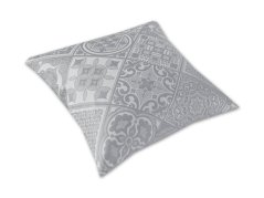Damaškový povlak na polštář 40x40 EXCELLENT ORNELLA Moralika stříbřitě šedá