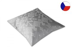 Vánoční povlak na polštář damašek 40x40 EXCELLENT GEON Nordic tmavě šedý