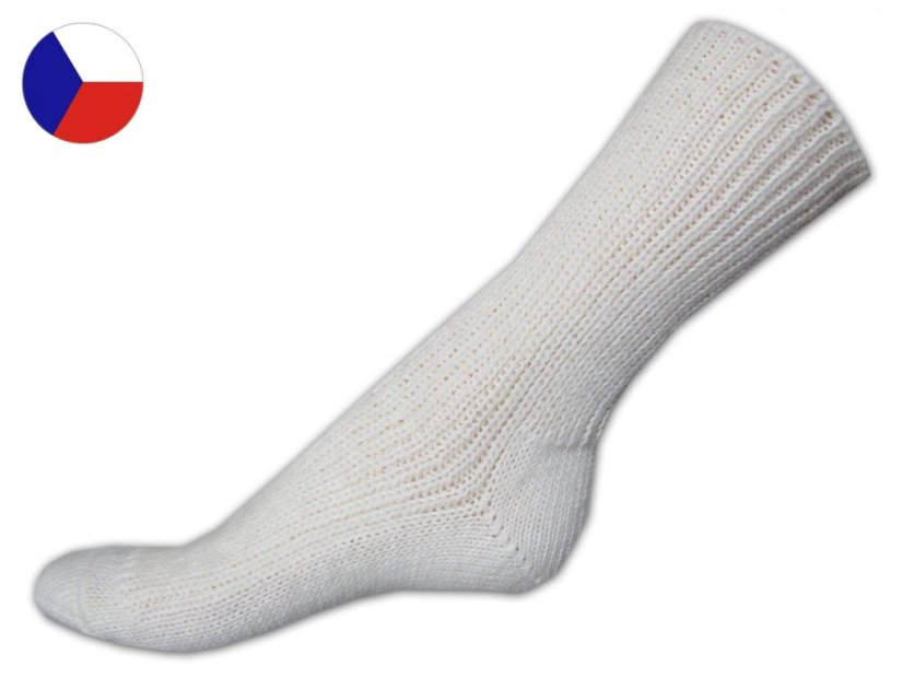 Dárkové balení ponožek 44/45 (10-11) Sibiřky smetana/melír