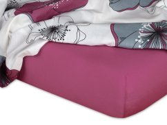 Dětské jersey prostěradlo 70x160 EXCLUSIVE ostružinové
