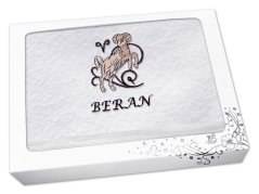 Luxusní dárkové balení osušky Znamení Beran bílá/hnědá