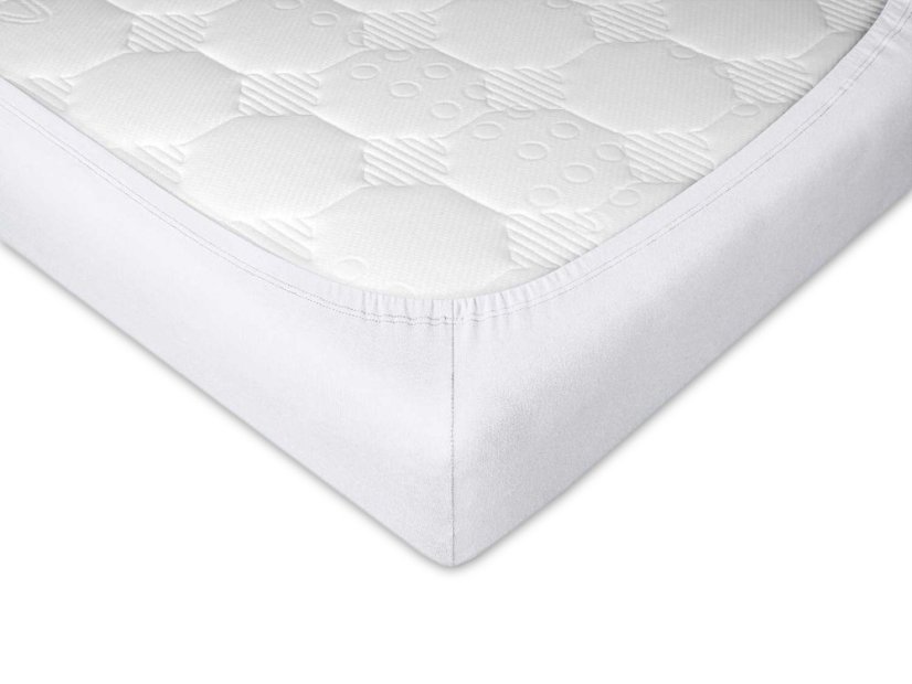 Jersey prostěradlo do postýlky 60x120 EXCLUSIVE bílé