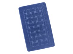 Koupelnová předložka 60x100 Obdélníky modré