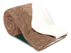 Luxusní deka z mikrovlákna OVEČKA 150x200 Čokoláda 500g