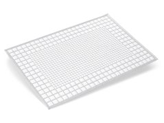 Předložka do koupelny CORSO 750g 3D Mřížka šedobílá 50x70