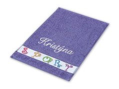 Dětský ručník se jménem NA PŘÁNÍ 30x50 Sport chameleon fialový