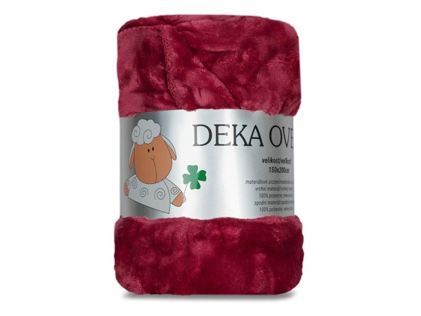 Luxusní deka mikroplyš 150x200 Stella obláčky starorůžové