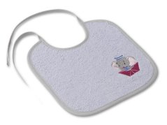 Dětský bryndák LOTA 25x25 Sloník námořník fialová/šedá 350g