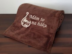 Deka pro rybáře 150x200 Mám to na háku hnědá